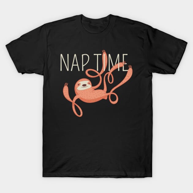 Sloth Nap Time Women Men Boys Girls Kids Teens Youth T-Shirt by teeleoshirts